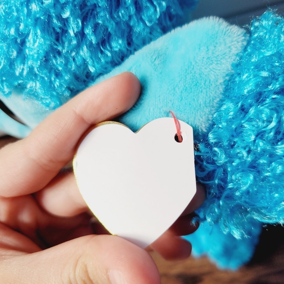 The Beanie Boo's Collection Ty Blue Mandy Dog NEW Big Eyes 2017 Stuffed Dog NEW - Picture 6 of 15